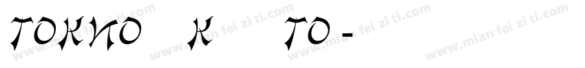 Tokio Marker Vector字体转换